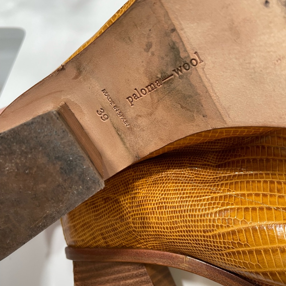 Paloma Wool Mustard Heeled Boots - Picture 7 of 8